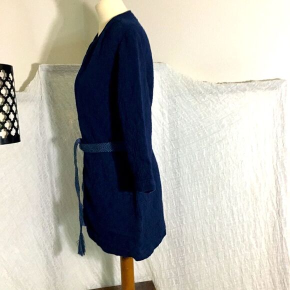 H&M Navy Belted Jacket Size XS - Picture 2 of 10